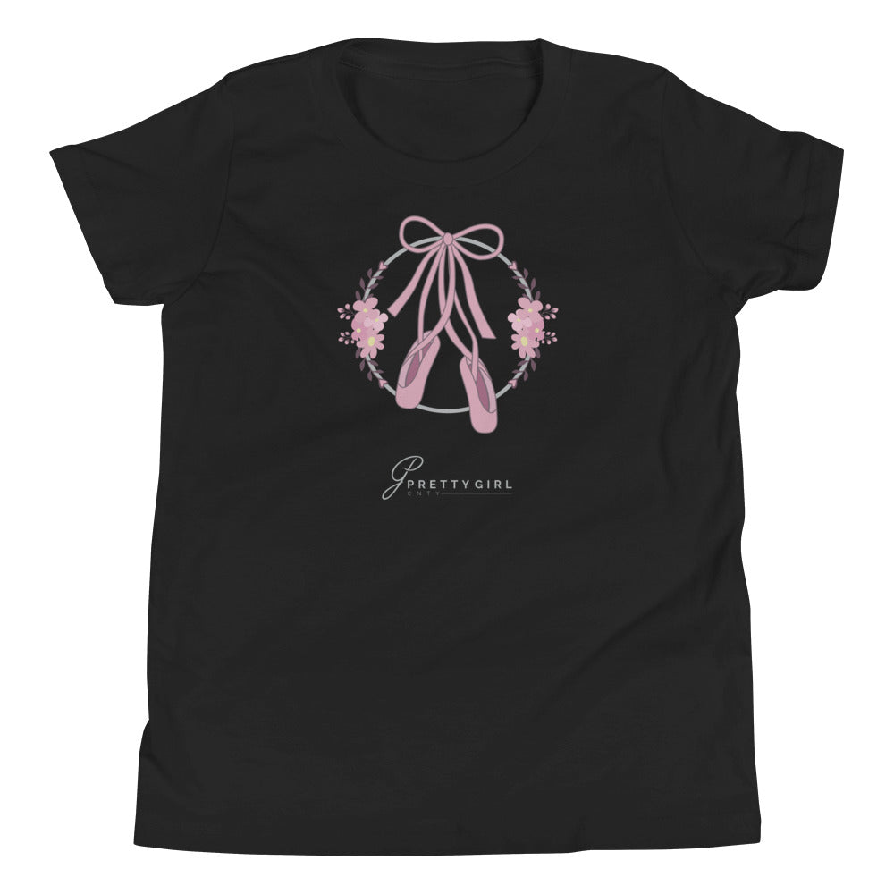 B/C Girl's T-Shirt Ballet Shoes LT
