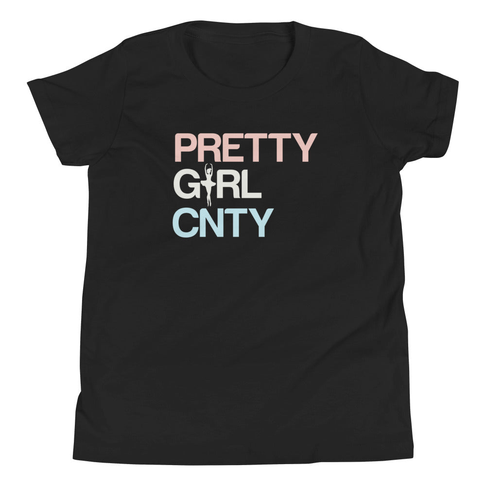 B/C Girl's T-Shirt Ballerina Text PWB