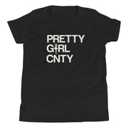 B/C Girl's T-Shirt Ballerina Text White