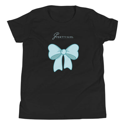 B/C Girl's T-Shirt Bow Light Blue