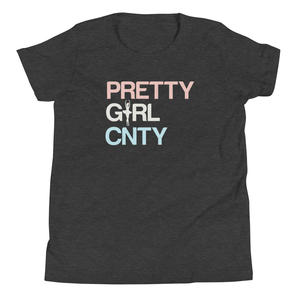 B/C Girl's T-Shirt Ballerina Text PWB