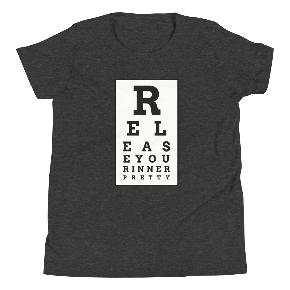 S/C Girl's T-Shirt Eye Chart Black & White
