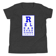 S/C Girl's T-Shirt Eye Chart White & Blue