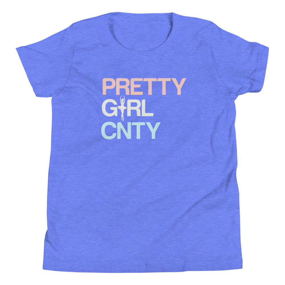 B/C Girl's T-Shirt Ballerina Text PWB