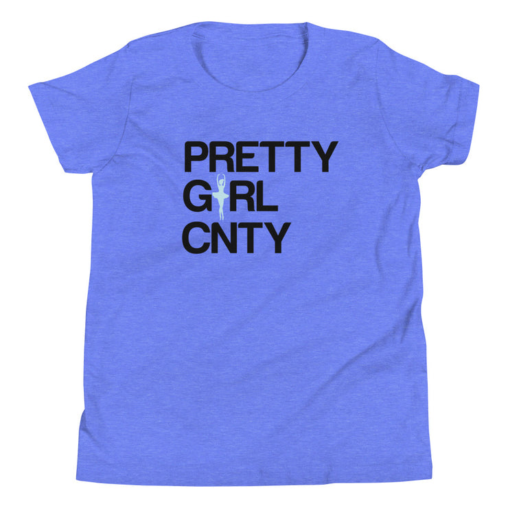 B/C Girl's T-Shirt Ballerina Text Black