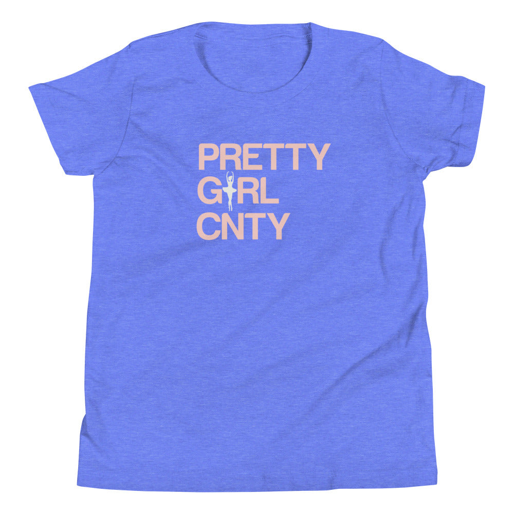 B/C Girl's T-Shirt Ballerina Text Pink