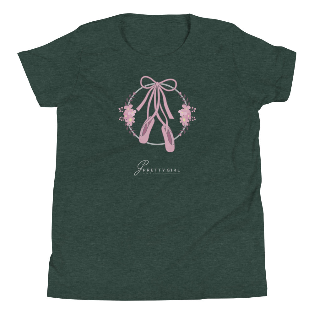 B/C Girl's T-Shirt Ballet Shoes LT