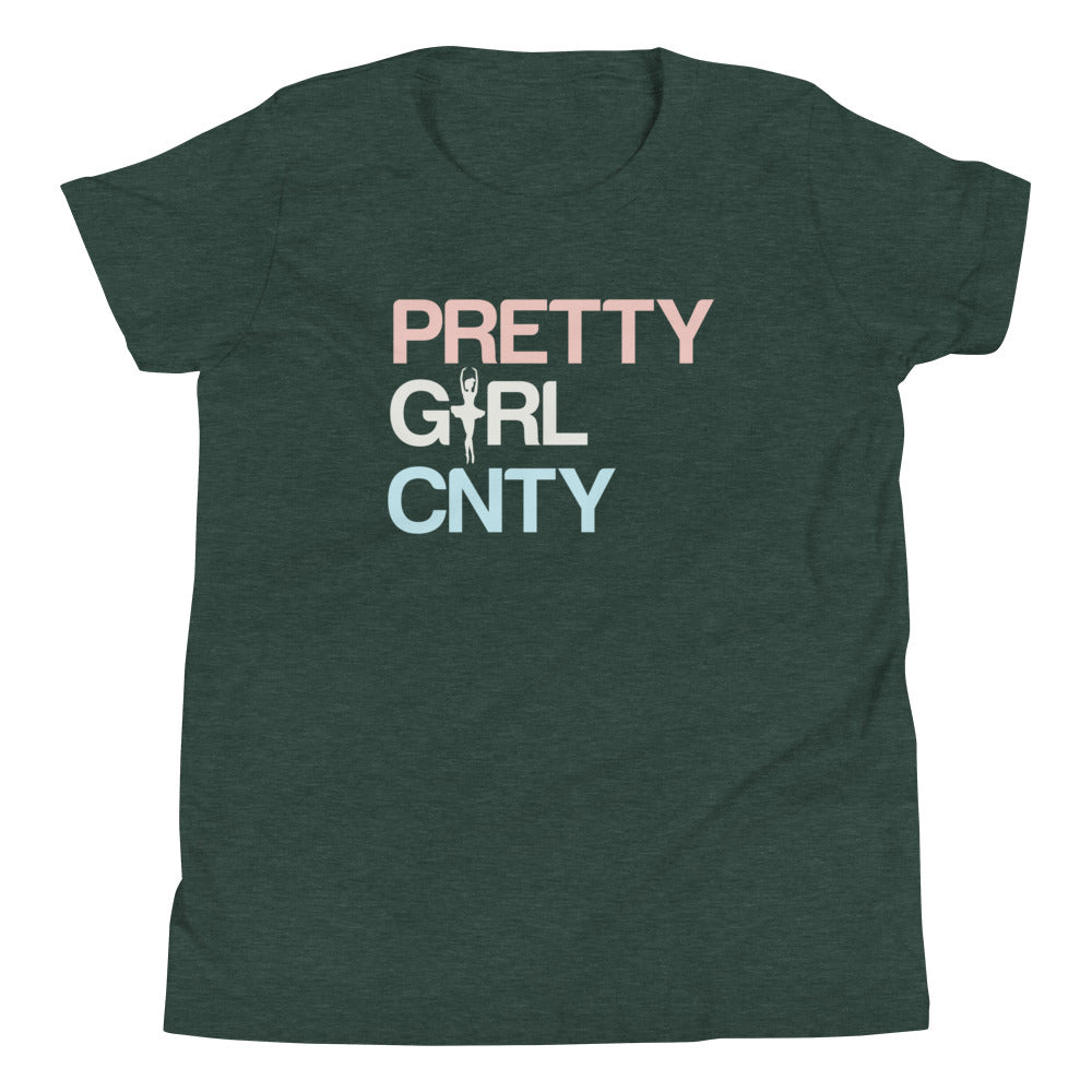 B/C Girl's T-Shirt Ballerina Text PWB