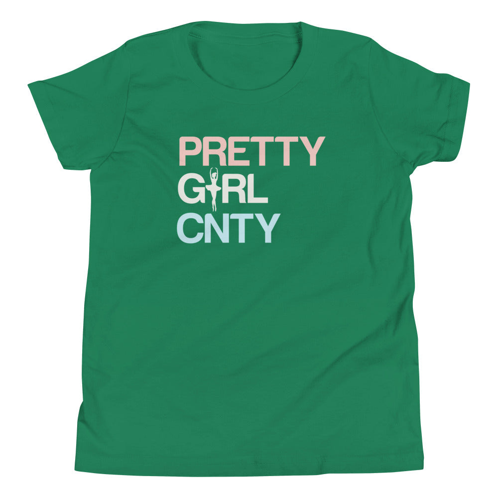 B/C Girl's T-Shirt Ballerina Text PWB