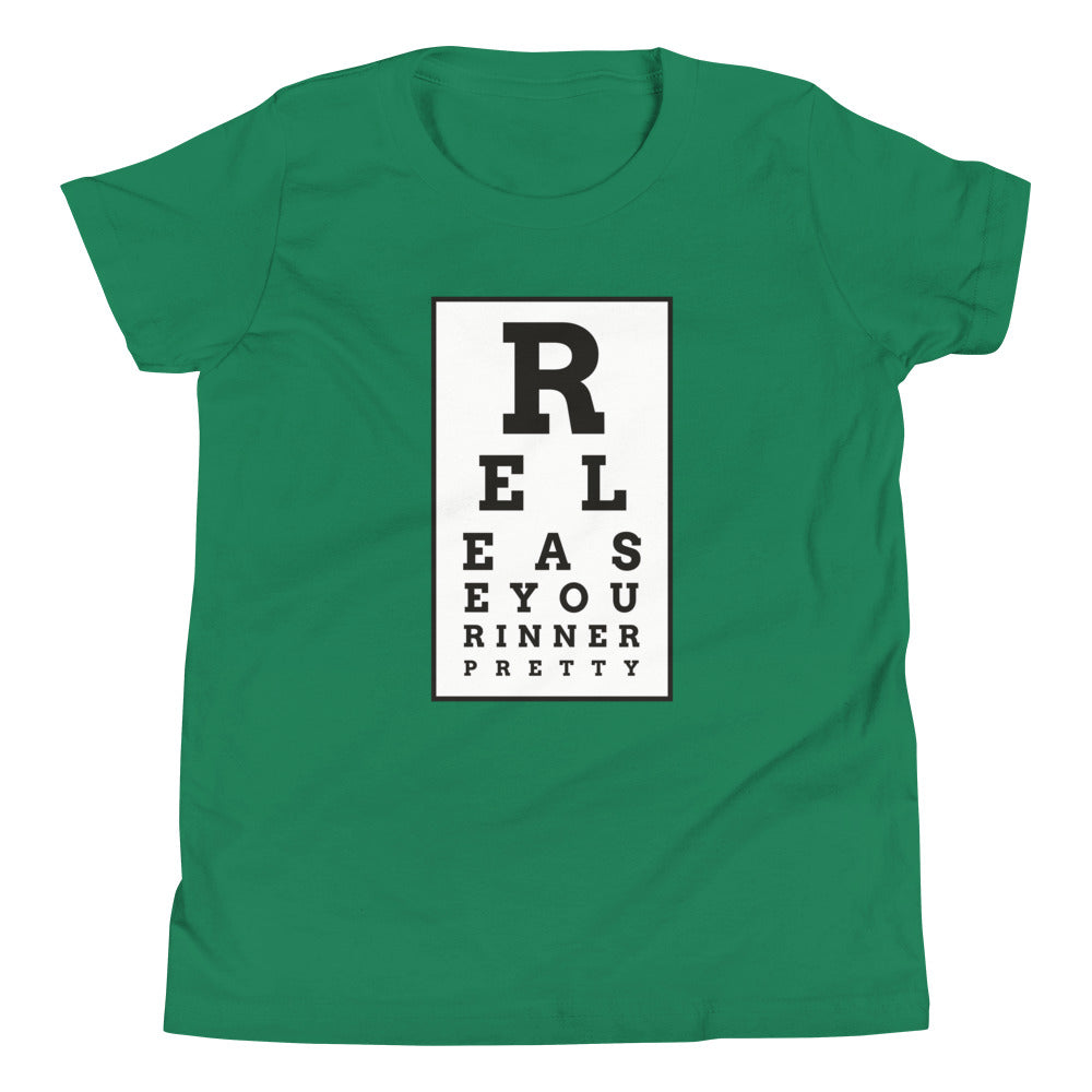 S/C Girl's T-Shirt Eye Chart Black & White