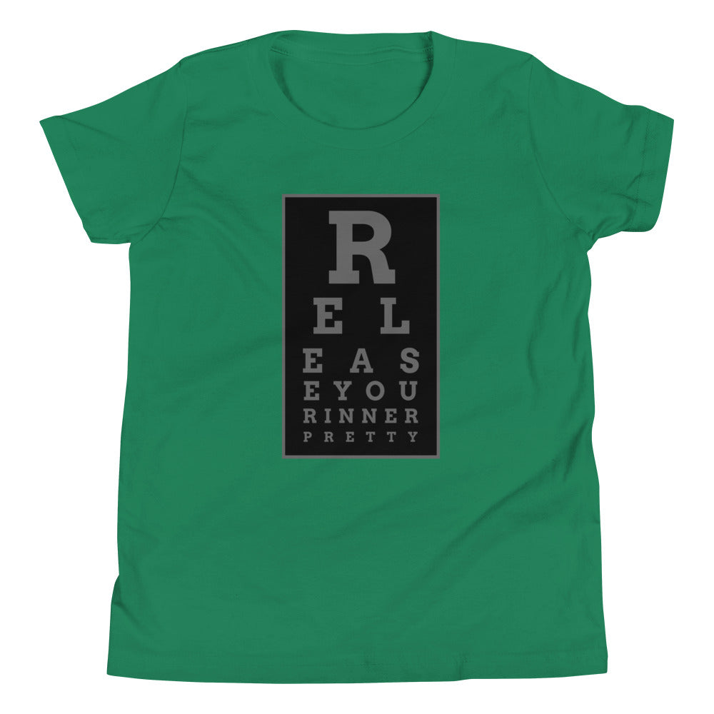 S/C Girl's T-Shirt Eye Chart Black & Grey