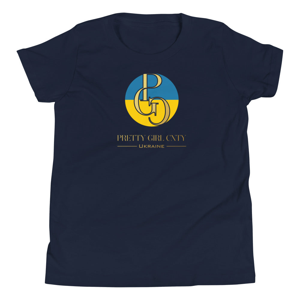 G/C Girl's T-Shirt Ukraine Gold