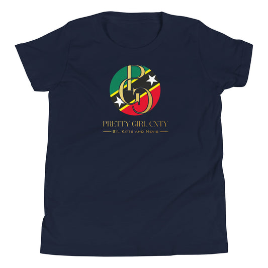 G/C Girl's T-Shirt St. Kitts And Nevis Gold