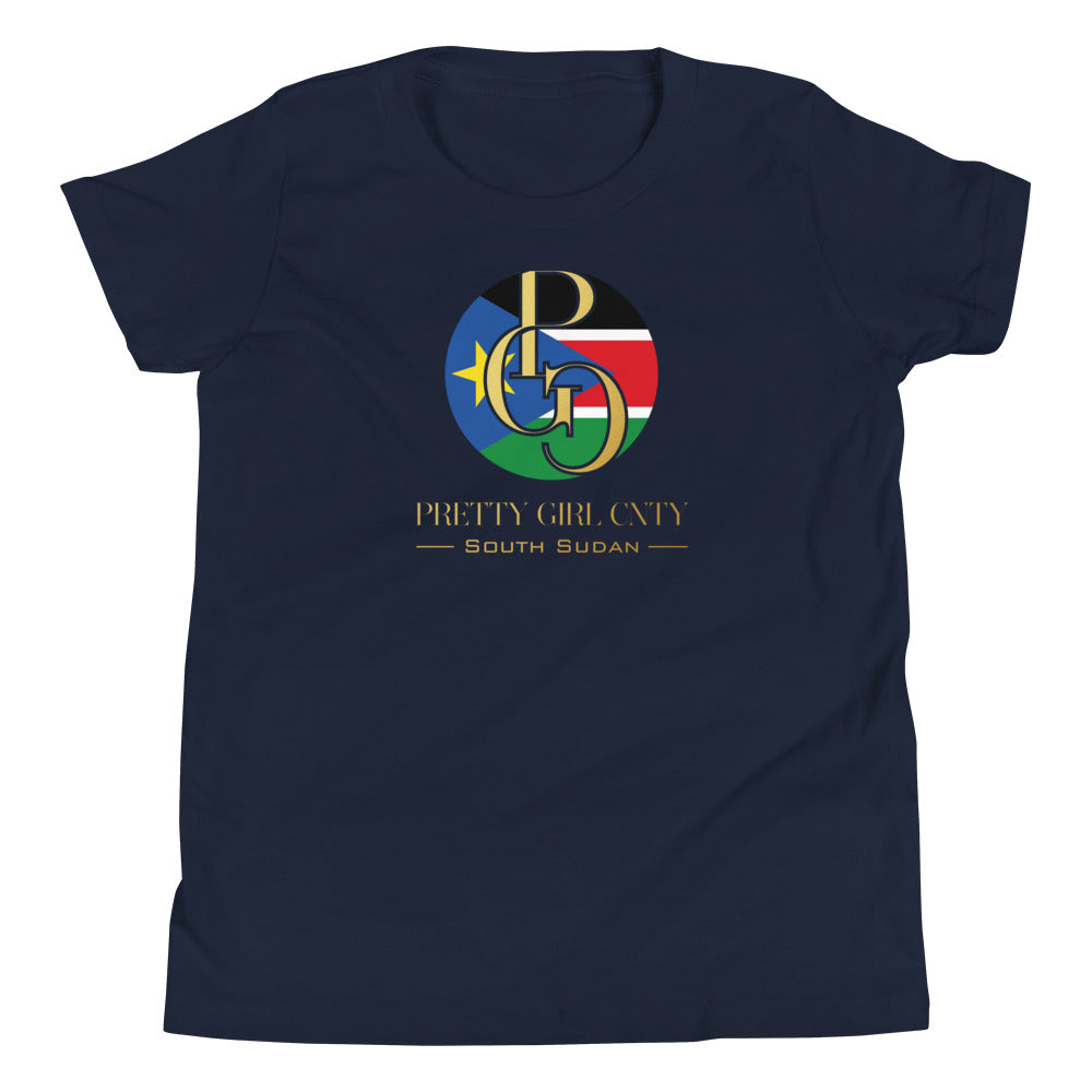 G/C Girl's T-Shirt South Sudan Gold