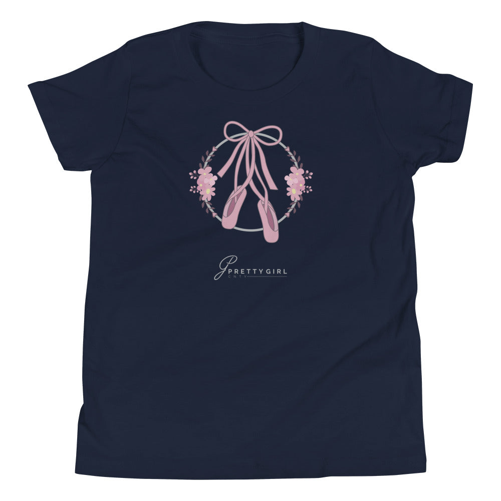 B/C Girl's T-Shirt Ballet Shoes LT