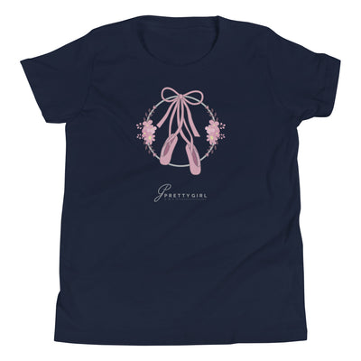 B/C Girl's T-Shirt Ballet Shoes LT