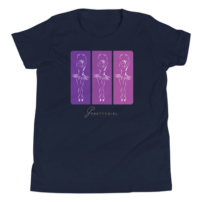 B/C Girl's T-Shirt 3 Ballerinas