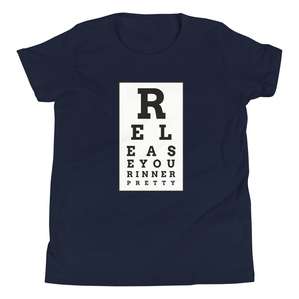 S/C Girl's T-Shirt Eye Chart Black & White