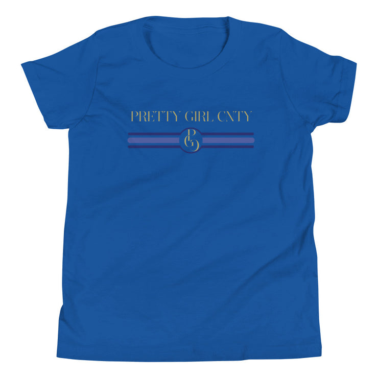 S/C Girl's T-Shirt Stripes Blue