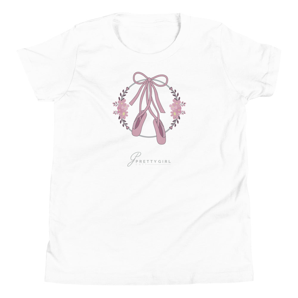 B/C Girl's T-Shirt Ballet Shoes LT