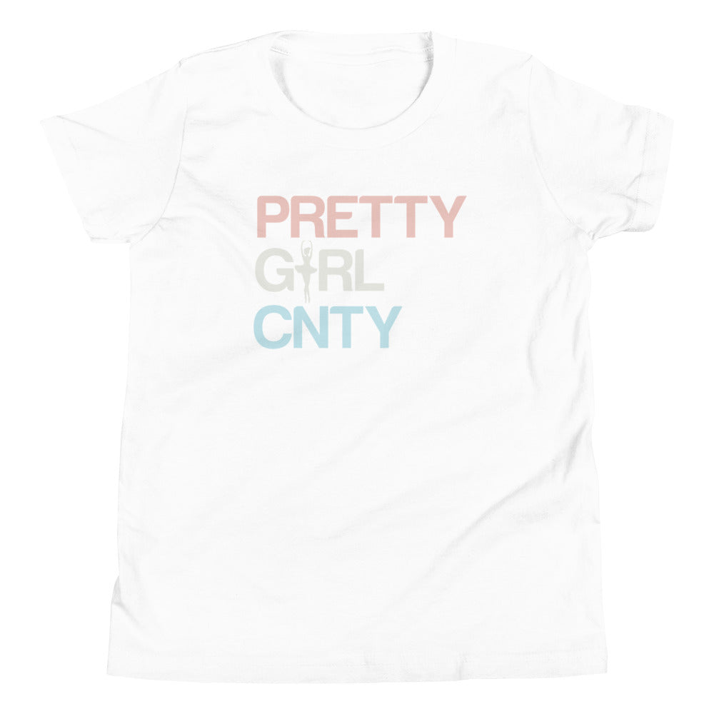 B/C Girl's T-Shirt Ballerina Text PWB