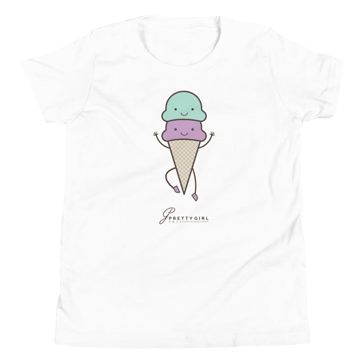 B/C Girl's T-Shirt Cartoon Ice Cream