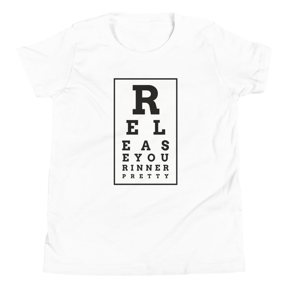 S/C Girl's T-Shirt Eye Chart Black & White