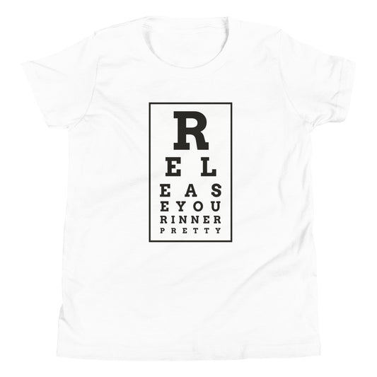 S/C Girl's T-Shirt Eye Chart Black & White