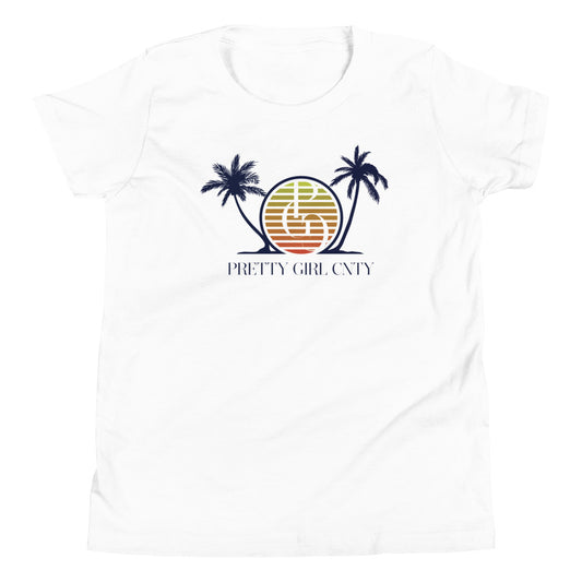 S/C Girl's T-Shirt Palm Tree