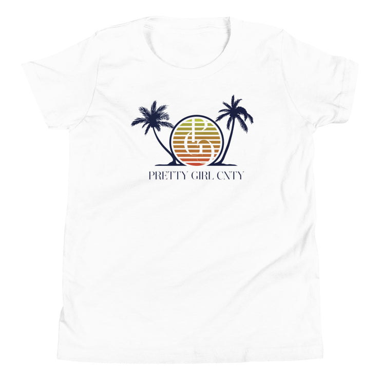 S/C Girl's T-Shirt Palm Tree